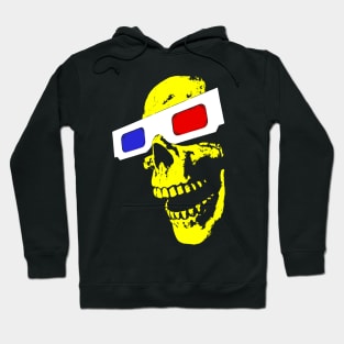 3D Skull (yellow) Hoodie